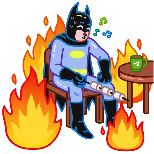 😗 Эмодзи «Sad Batman» для Telegram