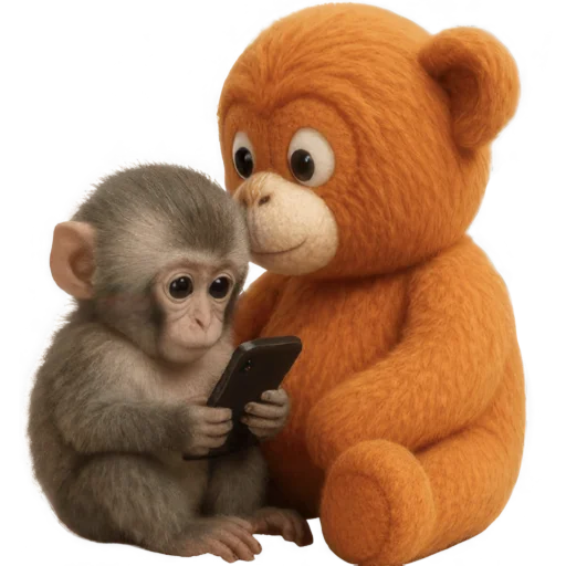 📱 Стикер «Грустно жить обезьяной» для Telegram