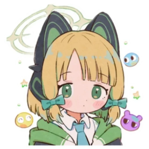 😶 Стикер «Saiba Midori» для Telegram