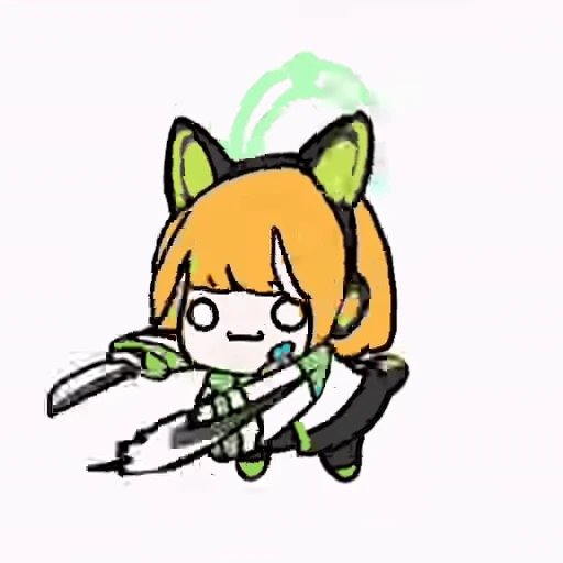 😈 Стикер «Saiba Midori» для Telegram