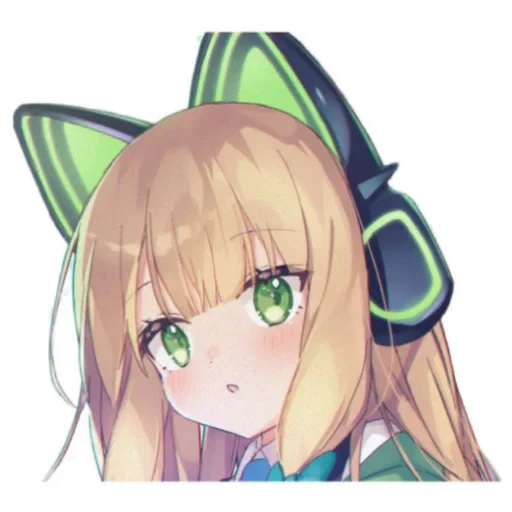 😯 Стикер «Saiba Midori» для Telegram