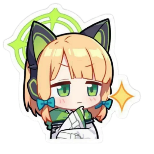 🤔 Стикер «Saiba Midori» для Telegram