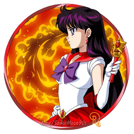 Стикерпак Rei Hino Sailor Mars для Telegram — скачать