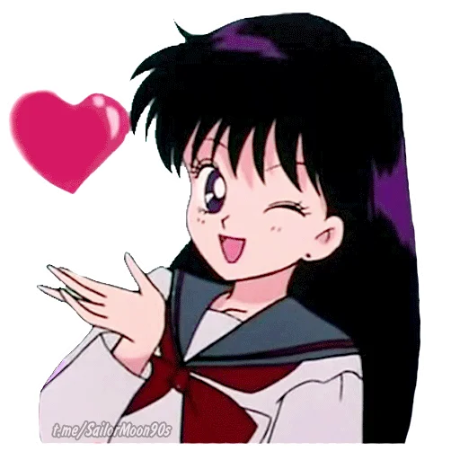 ❤️ Стикер «Rei Hino Sailor Mars» для Telegram
