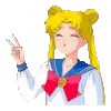 ✌️ Эмодзи «Sailor Moon - эмоджи Сэйлор Мун» для Telegram