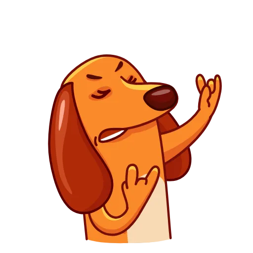 🤘 Эмодзи «Salchicha Dog» для Telegram