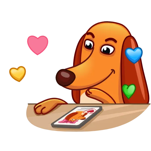 ❤️ Эмодзи «Salchicha Dog» для Telegram