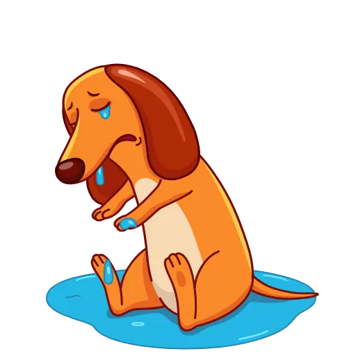 😭 Эмодзи «Salchicha Dog» для Telegram