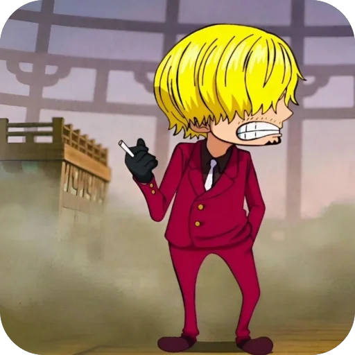 🫥 Стикер «Sanji and Zorо» для Telegram