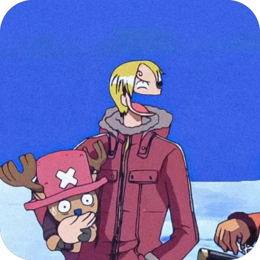 🫥 Стикер «Sanji and Zorо» для Telegram