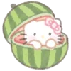 🍉 Эмодзи «𝓈𝒶𝓃𝓇𝒾𝑜 𝓎𝓊𝓂𝓂𝓎» для Telegram