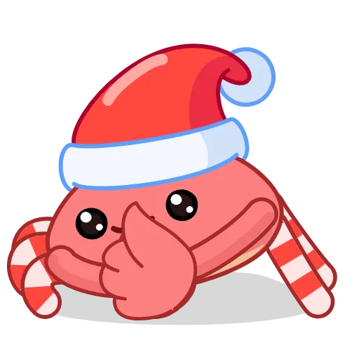 👍 Стикер «Santa's Crab» для Telegram