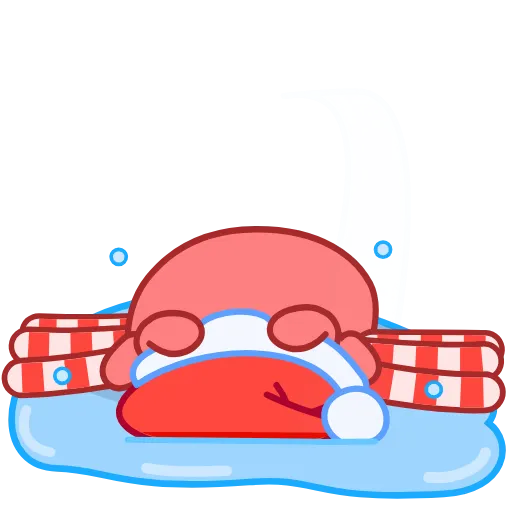 😭 Стикер «Santa's Crab» для Telegram