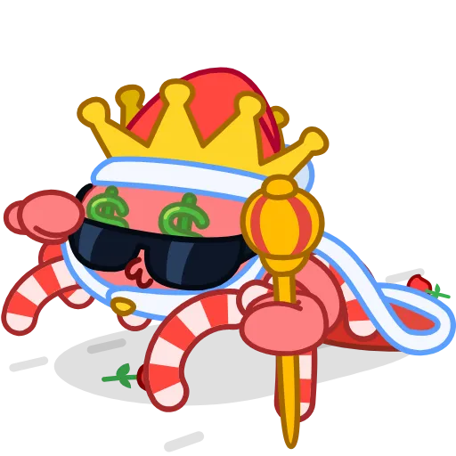 😎 Стикер «Santa's Crab» для Telegram