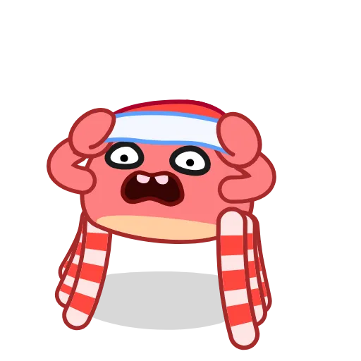 😨 Стикер «Santa's Crab» для Telegram