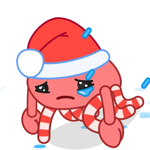 😢 Стикер «Santa's Crab» для Telegram