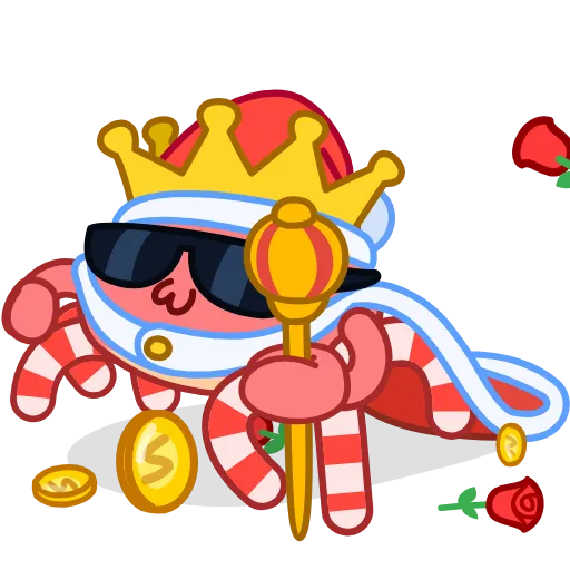 😎 Эмодзи «Santas Crab» для Telegram