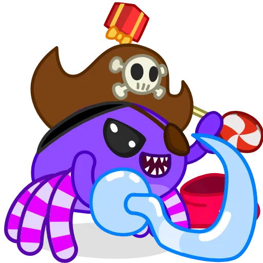 😈 Эмодзи «Santas Crab» для Telegram