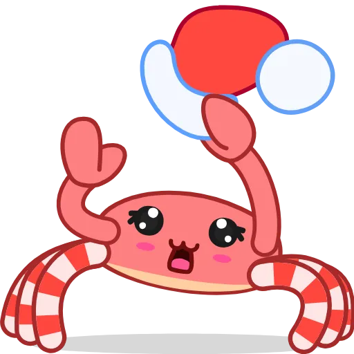 👋 Эмодзи «Santas Crab» для Telegram