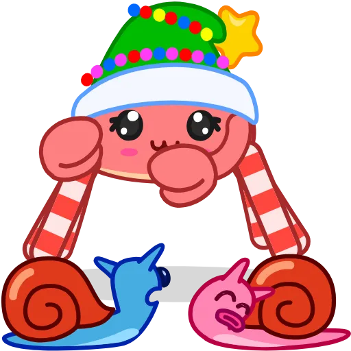 ❤️ Эмодзи «Santas Crab» для Telegram