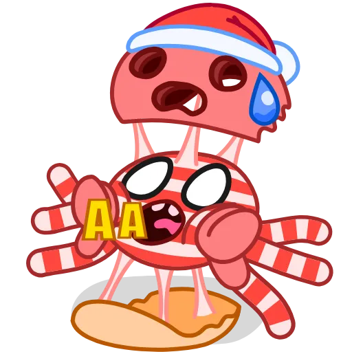 😨 Эмодзи «Santas Crab» для Telegram