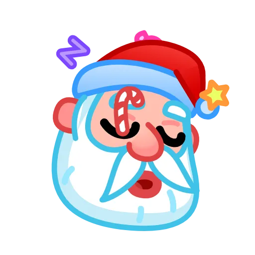 😴 Эмодзи «Santa Emoji» для Telegram