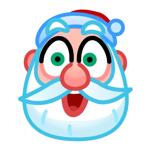 😲 Эмодзи «Santa Emoji» для Telegram