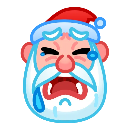 😭 Эмодзи «Santa Emoji» для Telegram