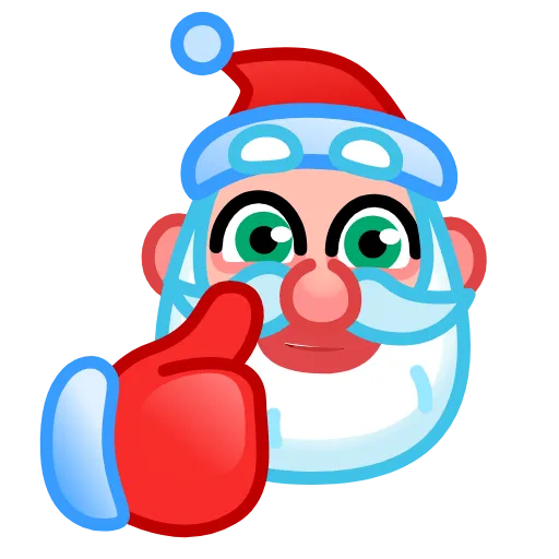 👍 Эмодзи «Santa Emoji» для Telegram