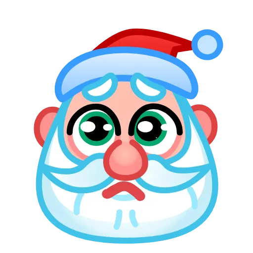 🙏 Эмодзи «Santa Emoji» для Telegram
