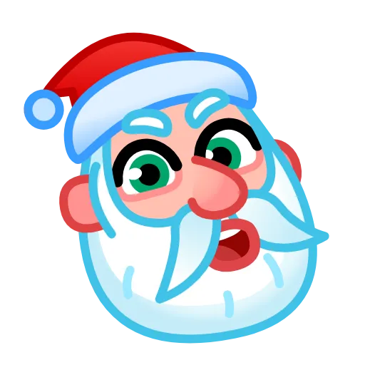 Эмодзи Santa Emoji для Telegram — скачать