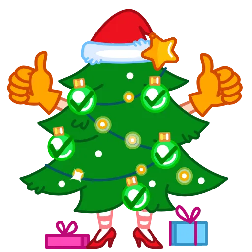 🤩 Эмодзи «Santa Girl» для Telegram