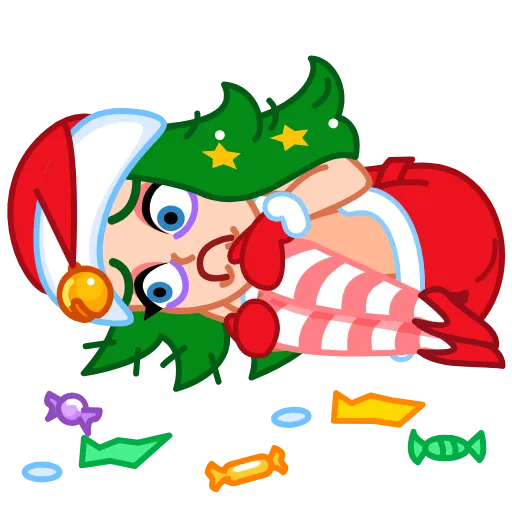 🤩 Эмодзи «Santa Girl» для Telegram