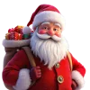 🎅 Эмодзи «Новогодние красные буквы» для Telegram