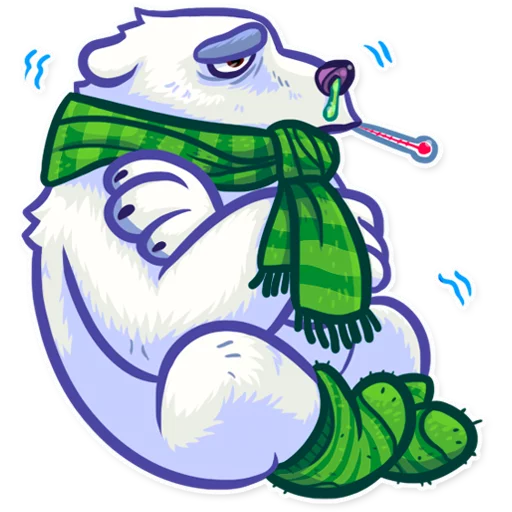 🤒 Стикер «Polar Bear» для Telegram