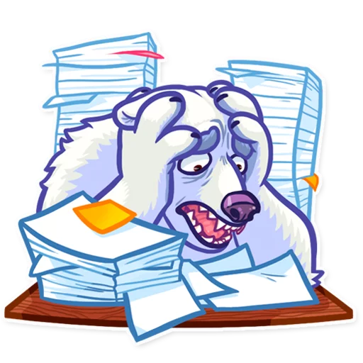 😫 Стикер «Polar Bear» для Telegram