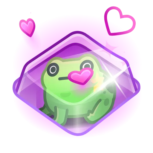 💜 Эмодзи «Kissed Frogs» для Telegram