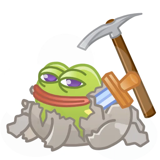 🪨 Эмодзи «Kissed Frogs» для Telegram