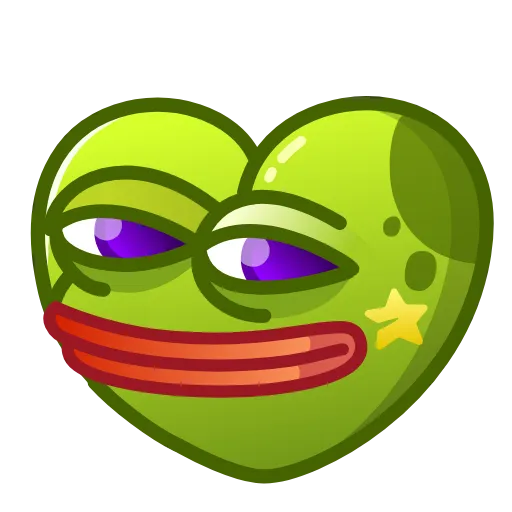 ❤️ Эмодзи «Kissed Frogs» для Telegram