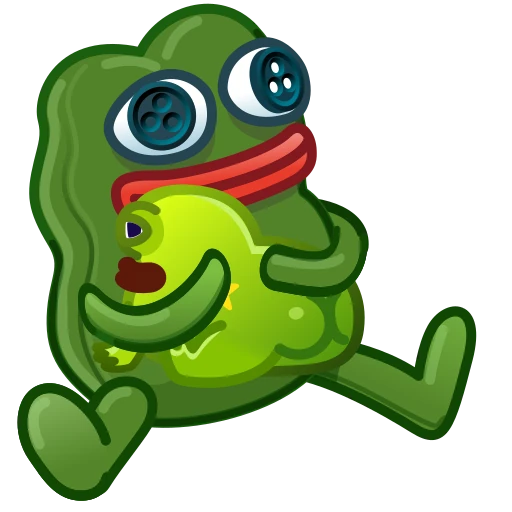 🐸 Эмодзи «Kissed Frogs» для Telegram