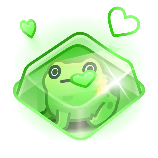 💚 Эмодзи «Kissed Frogs» для Telegram