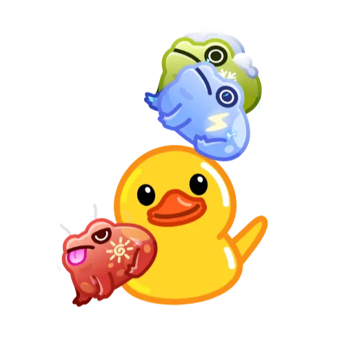 🤹‍♀️ Эмодзи «Kissed Frogs» для Telegram