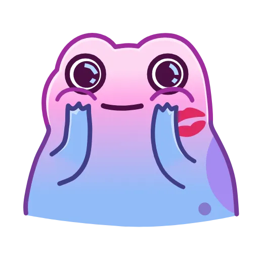 ☺️ Эмодзи «Kissed Frogs» для Telegram