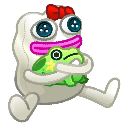 🐸 Эмодзи «Kissed Frogs» для Telegram