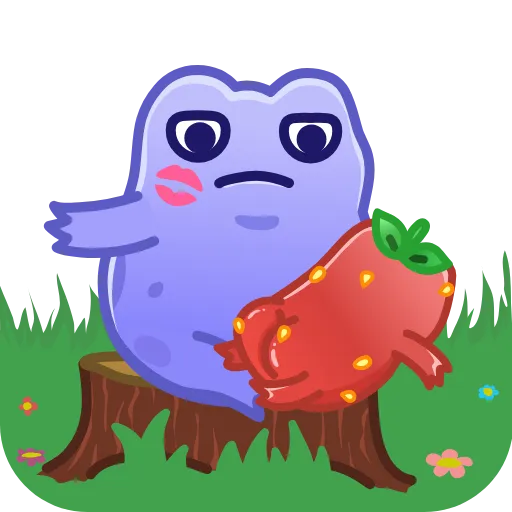 🍓 Эмодзи «Kissed Frogs» для Telegram