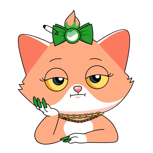 😒 Эмодзи «Сберкот» для Telegram