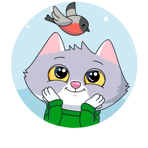 😌 Эмодзи «Сберкот» для Telegram