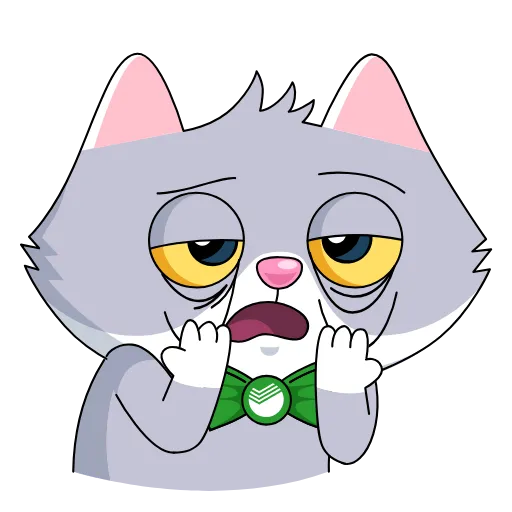 😩 Эмодзи «Сберкот» для Telegram