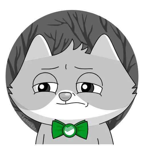 😣 Эмодзи «Сберкот» для Telegram