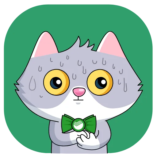 😨 Эмодзи «Сберкот» для Telegram